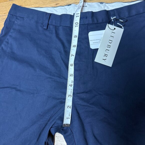 Ledbury Navy Richmond Shorts Mens Size 35 7.5 Length - Picture 12 of 14